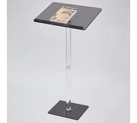 Pupitre Portable En Acrylique, Petit Bureau D'accueil, Grande Largeur Et Grande Surface De Lecture, Pupitre Transparent Sur Pied, Adapté Aux Églises, Bureaux(Transparent black)