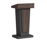 Pupitre portable en bois sur roulettes - 2 niveaux réglables inclinés pour parler en public, enseigner et présenter dans les églises, les écoles, les bureaux et les événements