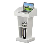 Pupitre portable réglable avec rangement ouvert - Podium de réception pour églises, conférences, événements et présentations - 60 x 40 x 110 cm, idéal pour un usage professionnel