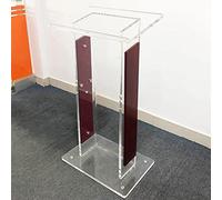 Pupitre portable transparent pour l'école, l'église, le bureau et les mariages - Table de lecture professionnelle large pour présentations et partage d'informations