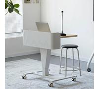 Pupitre professionnel réglable en hauteur avec bureau en bois - Support mobile à roulettes pour enseignants, église, salle de conférence, cérémonie de mariage, hôte A
