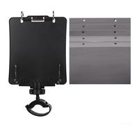 Pupitre réglable avec défilé pour trompette lyre, porte-dossier rabattable et sangle en silicone pour un placement stable des partitions pendant la marche