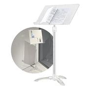 Pupitre Réglable En Acrylique Transparent pour Chef D' Orchestre, Support Professionnel pour Partitions, Hauteur Réglable de 91 à 141 CM, Stable et Durable, pour Guitaristes, Joueurs de Ukulélé