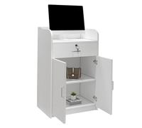 Pupitre réglable pour enseignants et orateurs - Bureau de réception professionnel pour mariages, débats et événements - Table d'hôte élégante 60 x 42 x 95 cm