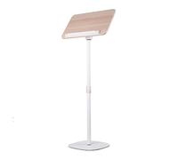 Pupitre réglable pour présentations et concerts - Podium portable avec clips PA - Hauteur 50170 cm - Idéal pour les cours d'église - Couleur blanche.