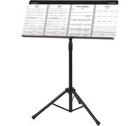 Pupitre robuste avec support de partition | Hauteur réglable pour orchestre scène, studio et pratique à domicile de 91,4 à 134,5 cm