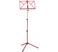 Pupitre Support Trepied pour Feuillet de Musicien Telescopique 65-130cm Rouge