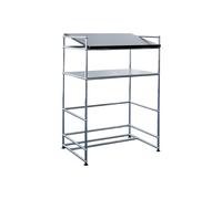 Pupitre USM Haller plan incliné chêne plaqué noir tablette tôle d'acier graphite pi 78x112x53 cm