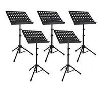 Pupitres de Chef d'Orchestre Pliants par Gear4music, Lot de 5