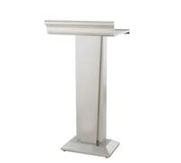 Pupitres et podiums en métal, Pupitres et podiums en Acier Inoxydable, Chaires pour églises, conférences, Discours, Mariages, salles de Classe, Concerts(Silver)