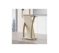 Pupitres pour églises multifonction à roulettes avec étagère de rangement moderne pour salle de classe, pupitre d'église en bois pour réception client