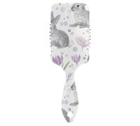 Puple Lily Calla Brosse à cheveux secs pour cheveux secs avec poignée ergonomique pour cheveux mouillés