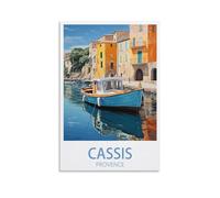 PuPLuM Poster vintage Provence Cassis sur toile pour décoration d'intérieur : salon, 40 x 60 cm