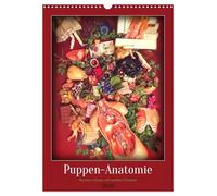 Puppen-Anatomie (Wandkalender 2026 DIN A3 hoch), CALVENDO Monatskalender: Dreizehn Collagen voll morbider Schönheit