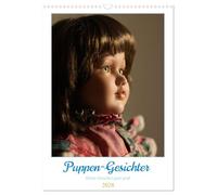 Puppen-Gesichter (Wandkalender 2026 DIN A3 hoch), CALVENDO Monatskalender: Die Gesichter von verschiedenen Puppen werden hier groß in Szene gesetzt