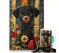 Pupper Wants Some Pet Jigsaw Puzzles 1000 pièces pour Adolescents Jouet cognitif Passe-Temps Calme Bordure Premium Liste de souhaits du Père Noël (50x75cm)