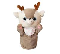 Puppet à Main en Peluche- Puppet Animal de cerf, Jouet en Peluche| Puppets interactifs de Narration pour Adultes, Jeu éducatif, théâtre d'acteur, Plaisir en Classe, Jeu pour imaginat
