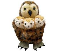 Puppet Company - Hide-Away Chouette hulotte avec 3 petits Beige