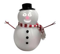 Puppet De Neige Décorative - ppoupée Animée Parlant avec Un Projecteur De Batterie De Batterie Intégrée | Décoration De Noël pour Les Décorations Internes De La Maison, De La Table Et De La Cheminée