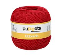 Puppets 4574006-00047 Fil à crochet 100% coton 47 mm Épaisseur 6 100 g