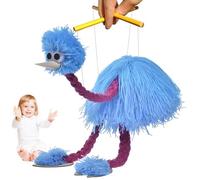 Puppets À Cordes - Autruche Marionette, Jouet De Marionnette Fait À La Main | Puppet Animal Engageant pour Family Play Theatre Shows Birthday Entertainment Events, Puppetry Performances, Large