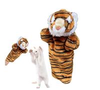 Puppets à main de luxe, peluche marionnettes, marionnettes à main luxueuses, jouets d'animaux, de lutte relaxante interactive portable douce pour chiot, petits chiens moyens et chats