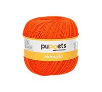 Puppets Eldorado Lot de 10 fils à crochet 100% coton 07329 Orange
