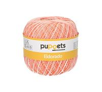 Puppets Eldorado Multicolore, épaisseur : 10, présentation : 50G, Longueur : 265 m, 32 Fils à Crochet