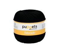 Puppets Fil à Crochet, Coton, 4251, Noir