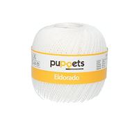 Puppets Fil à Crochet, Coton, 7001, Blanc