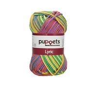 Puppets Lyric Multicolor, épaisseur : 8, présentation : 50 g, longueur : 70 m, fil à crochet clown