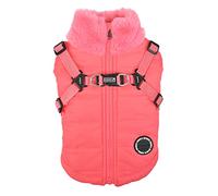 Puppia Dog Coat for small and medium dogs - DONAVAN - cozy warmth and comfort - dog jacket Pink