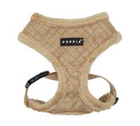 Puppia Douglas Harnais d'hiver Chaud pour Chien Motif Diamant Poitrine réglable pour Chiens de Petite et Moyenne Taille Beige Taille M