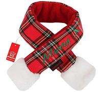 Puppia Écharpe Motif Père Noël Rouge à Carreaux Taille XL