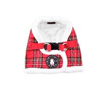 Puppia Harnais de Noël Harnais Souple pour Chien pour Noël -Harnais pour Petits et Moyens Chiens - Rouge à Carreaux