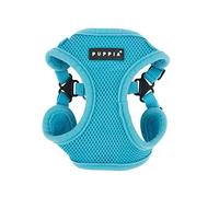 Puppia - Harnais pour Chien et Chiot - Doux et Léger - Anti Traction - Taille M - Bleu Ciel