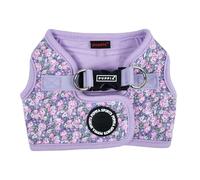Puppia Kealoha Harnais pour Chien B (Step-in) Motif Floral Tendance Printemps été pour Chiens de Petite et Moyenne Taille, Violet, Taille M