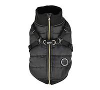 Puppia Manteau Chien pour Les Petits et Moyens Chiens - Imperméable et doublé de Polaire pour Une Chaleur Confortable - Manteau Chien avec Harnais