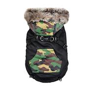 Puppia Orson Manteau pour Chien Noir XXL