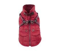 Puppia Wilkes Manteau d'Hiver pour Chien Rouge Taille L