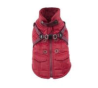 Puppia Wilkes Manteau d'Hiver pour Chien Rouge Taille XL
