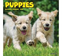 Puppies 2026 7 X 7 Mini Wall Calendar