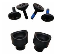 Pupping Poignée de vis de rechange Joint cylindrique Rembourrage en plastique Main courante latérale pour poussette Réparation Tige à vis partielle