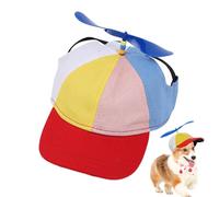 Puppy Baseball Hat - Dog Propeller Cap, Rainbow Helicopter Top, Pet Sun Hat | Modern Design Stylish Outdoor Sports Accessory for Small Dogs Cats Travel Training Party Supplies