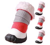 Puppy Boots Small Dogs, Winter Dog Paw Protection Shoes, Anti Slip Dog Shoes Waterproof Dog Booties, Dog Snow Boots, Warm Waterproof Pet Boots, Easy to Use, Portable for Snow Beach Hiking