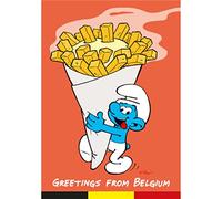 Puppy Carte postale Les Schtroumpfs, Cornet de frites (10x15cm)