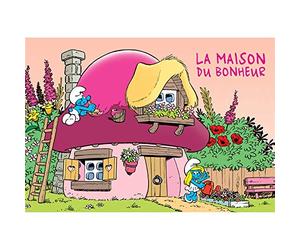Puppy Carte postale Les Schtroumpfs, La Maison du Bonheur (15x10cm)