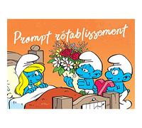 Puppy Carte postale Les Schtroumpfs, Schtroumpfette Prompt rétablissement (15x10cm)