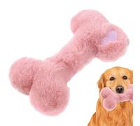 Puppy Chew Toy - Vocal Dog Bone Shape Plush, Durable Squeaker Teething Cushions, Pet Audio Ornament | Interactive Play Tool, Small Breeds Outdoor Boring Relief Mind Stimulation Entertainment Supplies