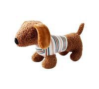 Puppy Chew Toys - Squeaky Plush Animal, Teeth Cleaning Dog Toy | Durable Dachshund Shaped Toy for Aggressive Chewers, Interactive Pet Plaything for Training, Small Dog Entertainment, Indoor Gift